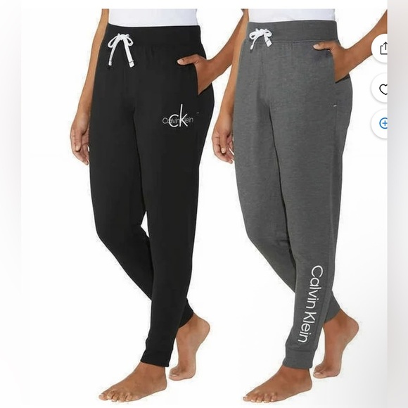 NWT 2 pack Calvin Klein women’s Gray Sweatpants. Size M. You get both! - Picture 2 of 7